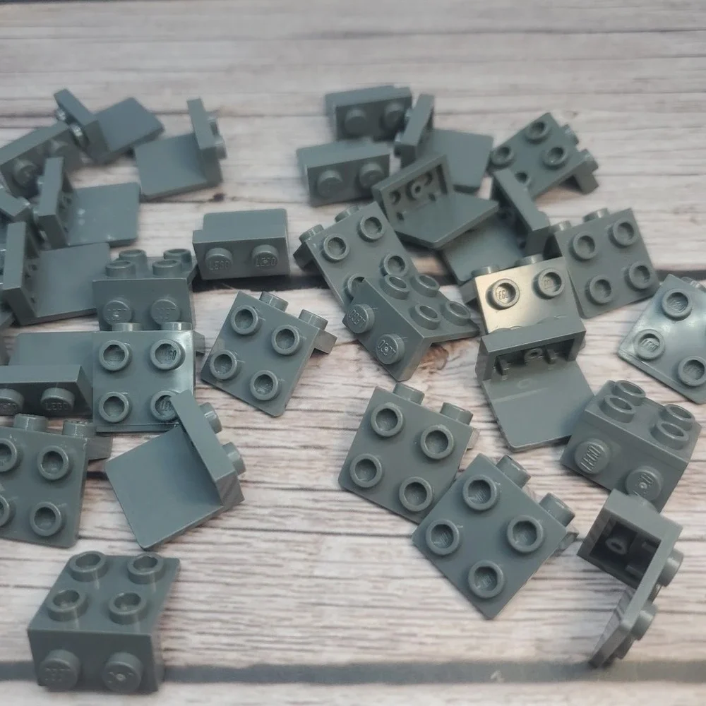 LEGO Parts - Dark Bluish Gray Bracket 1 x 2 - 2 x 2 - No 44728‎ - QTY 30